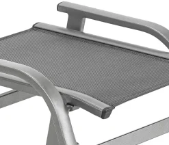 Dehner Gartenhocker|Gartenstühle Aluminium - Stapelhocker Chicago Grau