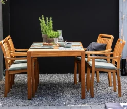 Dehner Stapelstühle|Gartenstühle Holz - Stapelsessel Lima Braun
