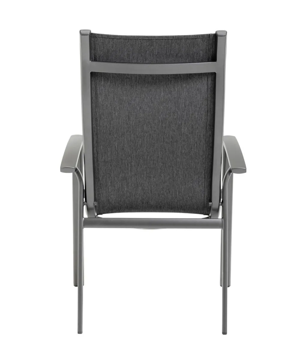 Dehner Stapelstühle|Garten- & Loungesessel - Stapelstuhl Chicago Dark Dunkelgrau