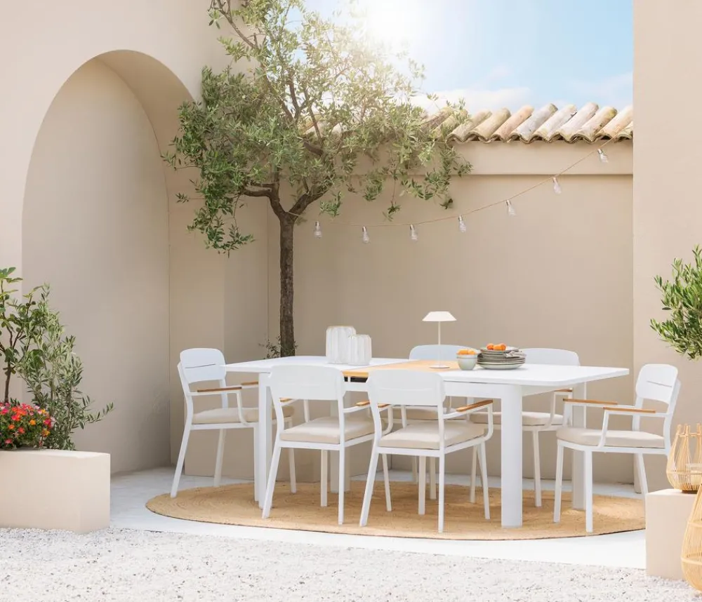 Dehner Stapelstühle|Gartenstühle Aluminium > Stapelstuhl Marbella
