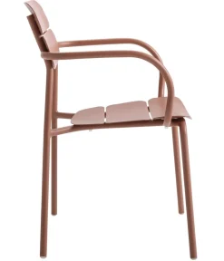 Dehner Stapelstühle|Gartenstühle Aluminium - Stapelstuhl Paris Terrakotta