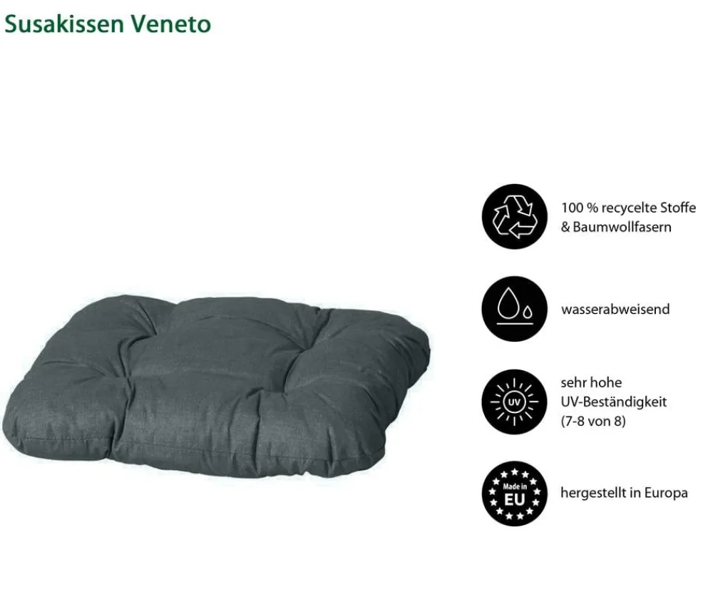 Dehner Sitzkissen|Lounge- & Palettenkissen > Susakissen Veneto, ca. B38/H8/T38 cm