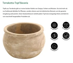 Dehner -Topf Bavaria, rund Terrakotta Outlet