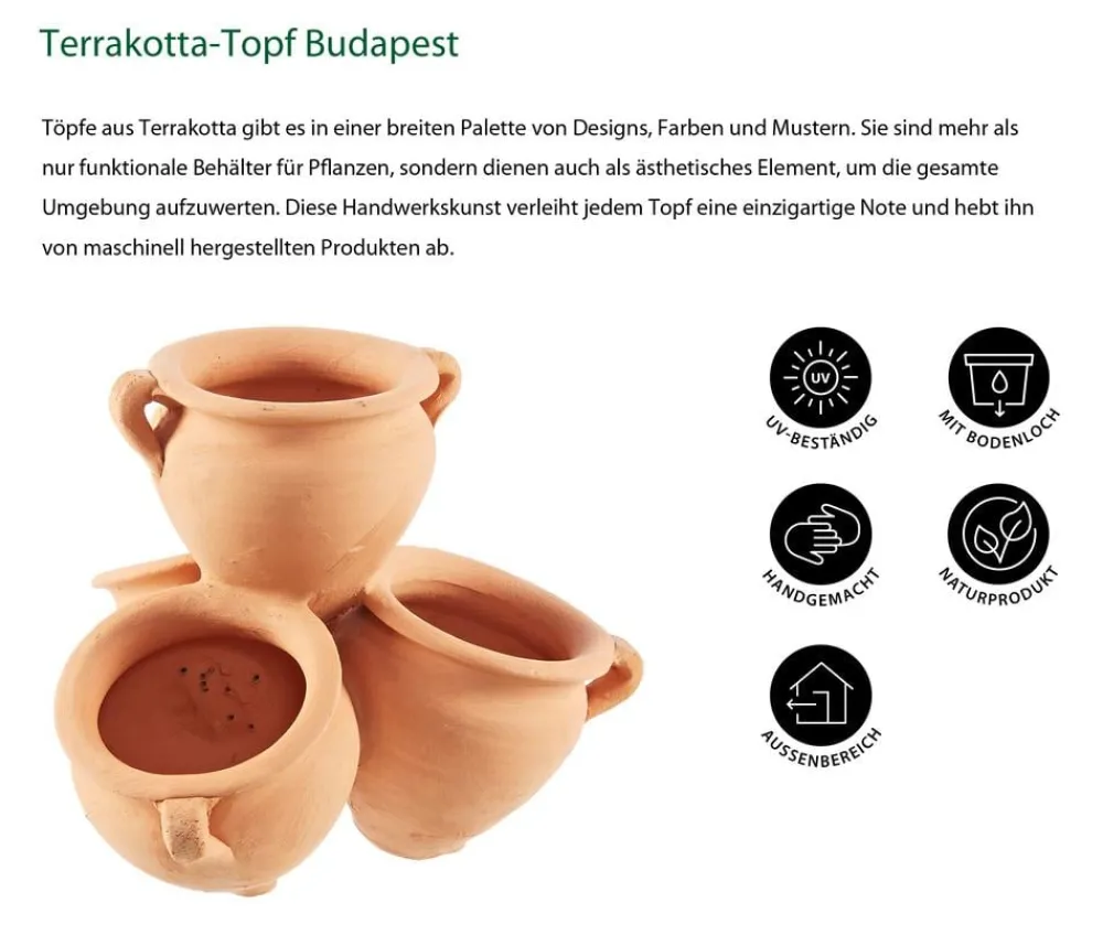 Dehner Blumentöpfe & Übertöpfe > -Topf Budapest