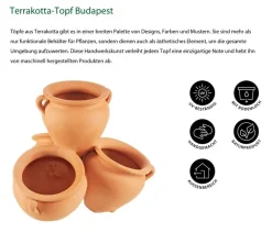 Dehner Blumentöpfe & Übertöpfe - -Topf Budapest Terrakotta