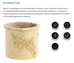 Dehner Blumentöpfe & Übertöpfe - -Topf, -antik Terrakotta
