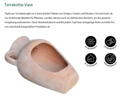 Dehner Terrakotta-Vase, 43,5 x 28 x 21 cm, terrakotta Orange Online