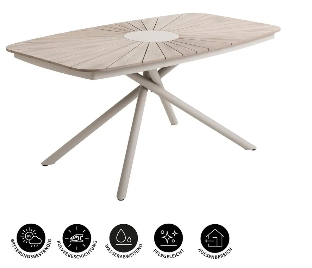 Dehner Garten-Esstische > Tisch Barcelona, ca. B160/H76/T90 cm