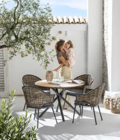 Dehner Garten-Esstische|Gartentische Kunststoff > Tisch Barcelona, ca. Ø110/H76 cm