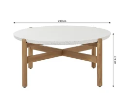 Dehner Loungemöbel|Loungetische > Tisch Portofino, ca. Ø80/H37,8 cm