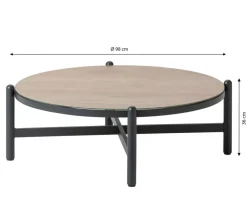 Dehner Tisch St-Etienne, ca. Ø98/H36 cm Outlet