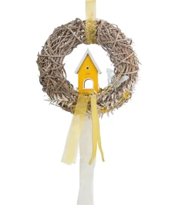 Dehner Kränze & Pflanzendeko > Türkranz Vogelhaus, ca. Ø35 cm