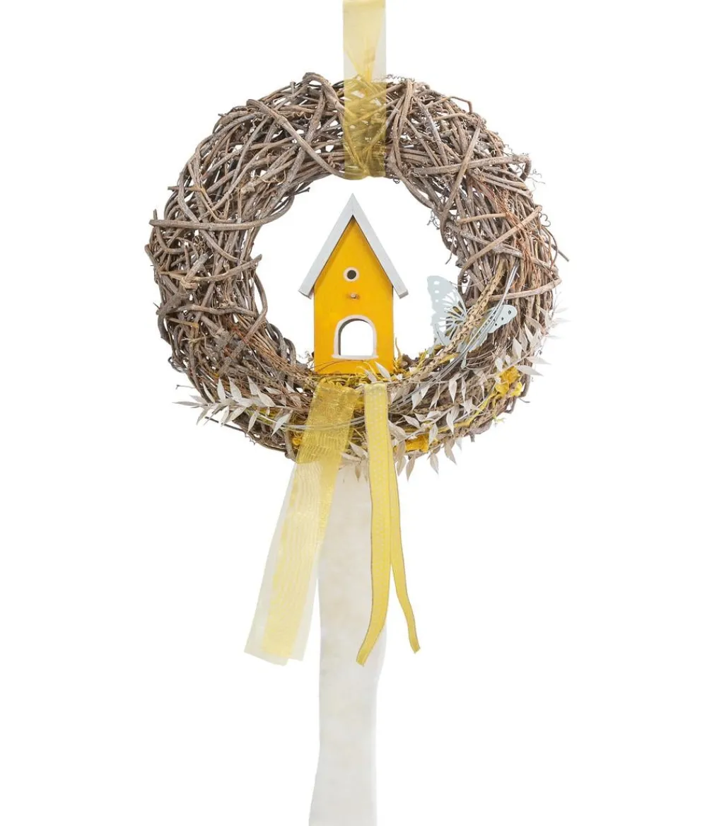 Dehner Kränze & Pflanzendeko > Türkranz Vogelhaus, ca. Ø35 cm