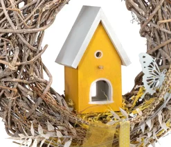 Dehner Kränze & Pflanzendeko > Türkranz Vogelhaus, ca. Ø35 cm