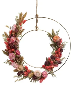 Dehner Kränze & Pflanzendeko > Trockenblumenkranz DIY-Set Herbstfeuer, 8-teilig