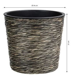 Dehner Blumentöpfe & Übertöpfe - Wasserhyazinthen-Topf, konisch, Braun