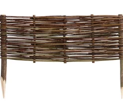Dehner Mehr Gartendekoration|Zäune, Gabionen & Zubehör - Weiden-Beeteinfassung, ca. B50/H36 cm Braun