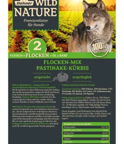 Dehner Wild Nature Nahrungsergänzung Hund > BARF-Ergänzungsfutter für Hunde Flocken-Mix Pastinake-Kürbis