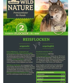 Dehner Wild Nature BARF-Ergänzungsfutter für Hunde Reisflocken Clearance