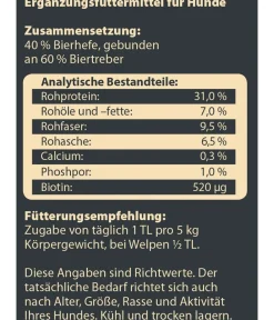 Dehner Wild Nature Nahrungsergänzung Hund > BARF-Ergänzungsfutter für Hunde Bierhefe