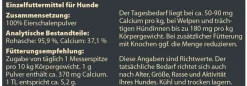 Dehner Wild Nature Nahrungsergänzung Hund > BARF-Ergänzungsfutter für Hunde Eierschalenpulver