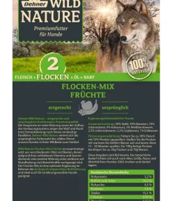 Dehner Wild Nature BARF-Ergänzungsfutter für Hunde Flocken-Mix Früchte Best