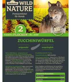 Dehner Wild Nature Nahrungsergänzung Hund - BARF-Ergänzungsfutter für Hunde Zucchiniwürfel