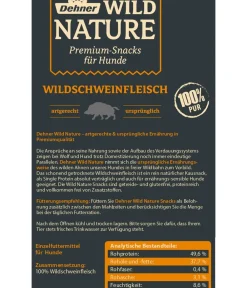Dehner Wild Nature Hundesnack Wildschweinfleisch, 100 g Hot