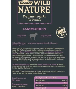 Dehner Wild Nature Hundeleckerlies - Hundesnack Lammohren, 200 g