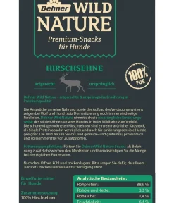 Dehner Wild Nature Hundesnack Hirschsehne, 200 g Hot