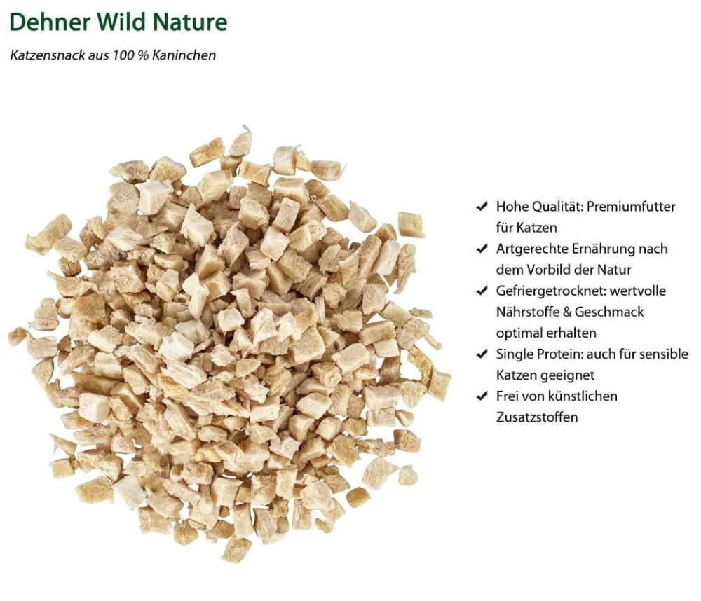Dehner Wild Nature Katzensnack, gefriergetrocknet