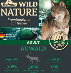 Dehner Wild Nature Nassfutter Hund - Nassfutter für Hunde Auwald Adult, 11 x 150 g