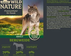 Dehner Wild Nature Nassfutter für Hunde Bergweide Adult, Pferd New