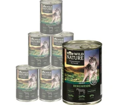 Dehner Wild Nature Nassfutter Hund - Nassfutter für Hunde Bergweide Adult, Pferd