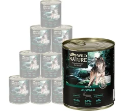 Dehner Wild Nature Nassfutter Hund - Nassfutter für Hunde Auwald Adult, 400 g/800 g