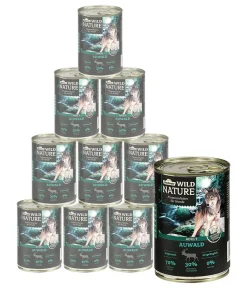Dehner Wild Nature Nassfutter Hund - Nassfutter für Hunde Auwald Adult, 400 g/800 g