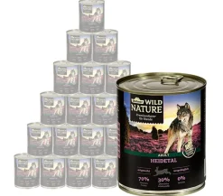 Dehner Wild Nature Nassfutter Hund - Nassfutter für Hunde Heidetal Adult, Kaninchen