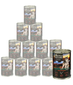 Dehner Wild Nature Nassfutter für Hunde Hochmoor Adult, Ente Clearance