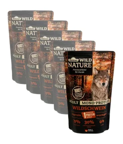 Dehner Wild Nature Nassfutter Hund - Nassfutter für Hunde Mono-Protein Adult, Wildschwein