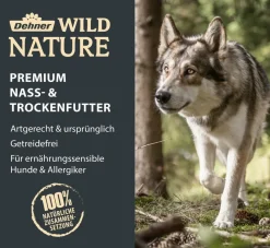 Dehner Wild Nature Nassfutter für Hunde Hochmoor Junior, Ente Hot