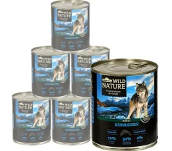 Dehner Wild Nature Nassfutter Hund - Nassfutter für Hunde Gebirgssee Adult, Lachs