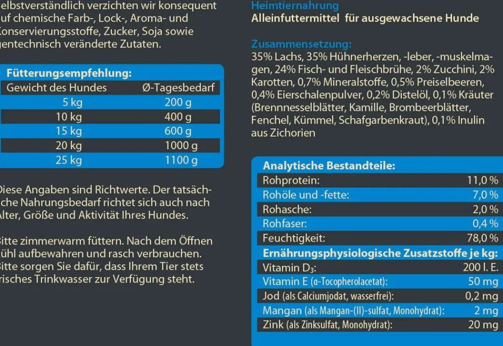 Dehner Wild Nature Nassfutter Hund - Nassfutter für Hunde Gebirgssee Adult, Lachs