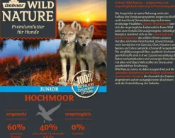 Dehner Wild Nature Nassfutter Hund - Nassfutter für Hunde Hochmoor Junior, Ente