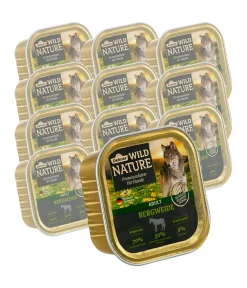 Dehner Wild Nature Nassfutter Hund - Nassfutter für Hunde Bergweide Adult, 11 x 150 g