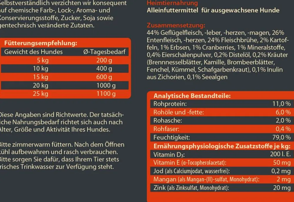 Dehner Wild Nature Nassfutter Hund - Nassfutter für Hunde Probier-Set, 6 x 800 g