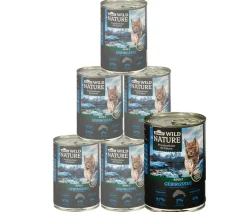 Dehner Wild Nature Nassfutter Katze > Nassfutter für Katzen Gebirgssee Adult, Lachs & Forelle, /400 g