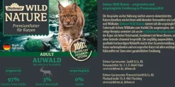 Dehner Wild Nature Nassfutter Katze > Nassfutter für Katzen Auwald Adult, Hirsch & Truthahn, /400 g