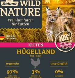 Dehner Wild Nature Nassfutter Katze > Nassfutter für Katzen Hügelland Kitten, Huhn, 16 x 100 g