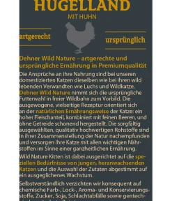 Dehner Wild Nature Nassfutter Katze > Nassfutter für Katzen Hügelland Kitten, Huhn, 16 x 85 g