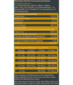 Dehner Wild Nature Nassfutter Katze > Nassfutter für Katzen Hügelland Kitten, Huhn, 16 x 85 g